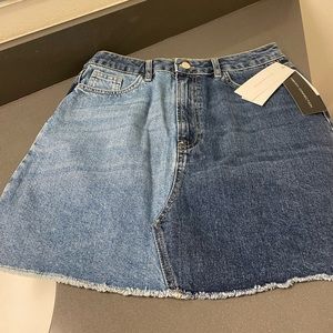French connection ladies jeans mini skirt